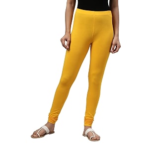 go colors soft cotton stretch churidar for women  breathable mid rise full length