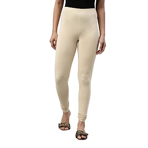 go colors soft cotton stretch churidar for women  breathable mid rise full length