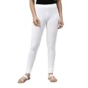 GO COLORS Soft Cotton Stretch Churidar for Women | Breathable, Mid Rise, Full Length