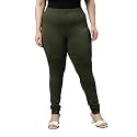 GO COLORS Soft Cotton Stretch Churidar for Women | Breathable, Mid Rise, Full Length