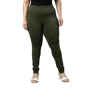 go colors soft cotton stretch churidar for women  breathable mid rise full length