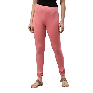go colors soft cotton stretch churidar for women  breathable mid rise full length