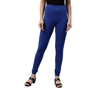 go colors soft cotton stretch churidar for women  breathable mid rise full length