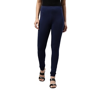 go colors soft cotton stretch churidar for women  breathable mid rise full length