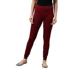 go colors soft cotton stretch churidar for women  breathable mid rise full length