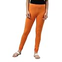 GO COLORS Soft Cotton Stretch Churidar for Women | Breathable, Mid Rise, Full Length