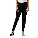 GO COLORS Soft Cotton Stretch Churidar for Women | Breathable, Mid Rise, Full Length