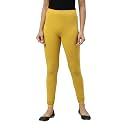 GO COLORS Soft Cotton Stretch Churidar for Women | Breathable, Mid Rise, Full Length