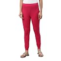 GO COLORS Soft Cotton Stretch Churidar for Women | Breathable, Mid Rise, Full Length