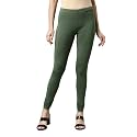 GO COLORS Soft Cotton Stretch Churidar for Women | Breathable, Mid Rise, Full Length