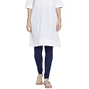 GO COLORS Soft Cotton Stretch Churidar for Women | Breathable, Mid Rise, Full Length
