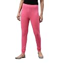 GO COLORS Soft Cotton Stretch Churidar for Women | Breathable, Mid Rise, Full Length