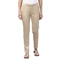 GO COLORS Women Mid Rise Polyester Shiny Pant