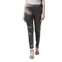 GO COLORS Women Mid Rise Polyester Shiny Pant