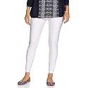 GO COLORS Soft Nylon Stretch Shimmer Ankle Length Leggings for Women | Smooth &amp; Shiny, Mid Rise