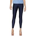 GO Colors Women's Mid Rise Shimmer Skinny Fit Leggings
