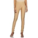 GO Colors Women's Mid Rise Shimmer Skinny Fit Leggings