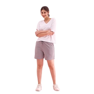 go colors women solid mid rise relaxed fit casual shorts