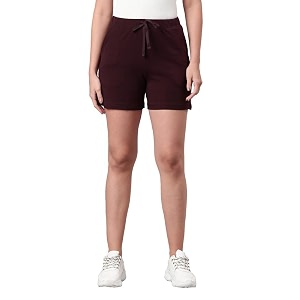 go colors women solid mid rise relaxed fit casual shorts