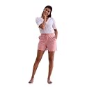 GO COLORS Women Solid Mid Rise Relaxed Fit Casual Shorts