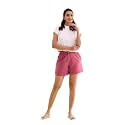 GO COLORS Women Solid Mid Rise Relaxed Fit Casual Shorts
