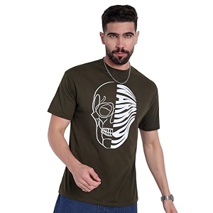 Go Devil Mens Green 100 Polyester Printed
