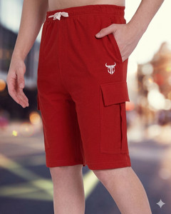 Go Devil Solid Men Red Boxer Shorts