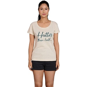 Go Devil Womens Casual Printed Round Neck