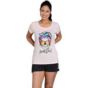 Go Devil Womens Casual Printed Round Neck