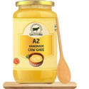 Go Fresho A2 Desi Cow | Method | Pure & Handmade | Ghee Glass Bottle (1 kg)