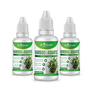 go garden bamboo amp aquatic plant food liquid  nutrients for lucky bamboo money plant amp water plants  faster growth amp greener leaves  easy drop application  50 ml x3