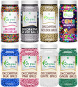 GO GRASS Cake Decorating Set,Variety of Cake Sprinkles for Cupcake / Pastry / EACH 80GRAM Sprinkles (640 g, Pack of 8)