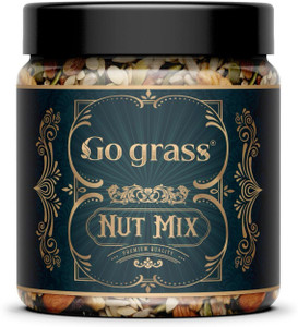 go grass premium international healthy nutmix  10 mix dry fruits  ready to eat  assorted nuts 1 x 250 g