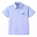 GO Green Boys & Girls School Uniform Half Sleeve Shirt for DAV School | Class 3-12