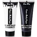 Go Ho Halloween Makeup Kit - Black and White Face Body Paint(4.74 oz)