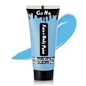 Go Ho Light Blue Face Body Paint Washable,Halloween Corpse Paint Makeup