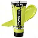 Go Ho Ogre Green Face Body Paint Washable for Halloween Makeup(2.37oz)