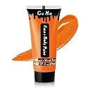 Go Ho Orange Face Body Paint Washable,Halloween Orange Makeup(2.37oz)