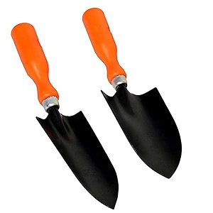 go hooked gardening tools kit  gardening needs  hand trowel  hand trowel transplanter  orange amp black  2 pcs set