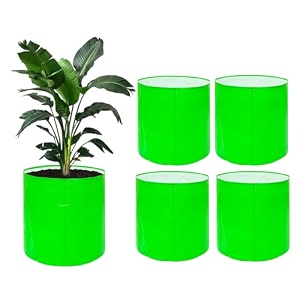 go hooked grow bags for gardening vegetables herbs amp flowers set of 5 planter bags for home balcony terrace amp outdoor farming 15 inch 250gsm heavy duty reusable gallon grow bags