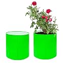 Go Hooked Grow Bags for Gardening Vegetables Herbs &amp; Flowers (Set of 2) Planter Bags for Home Balcony Terrace &amp; Outdoor Farming (9 Inch, 250gsm) Heavy Duty Reusable Gallon Grow Bags