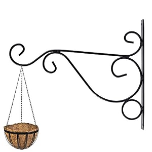 go hooked vime metal pot amp planter hanger wall hooks pack of 1 black