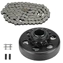 Go Kart Clutch 1" Bore 14T with 3 Feet #40/41/420 Chain, Centrifugal Clutch Fit for Minibike Mini motorcycles 2-6.5HP 212cc Engines, Up to 2300 RPM