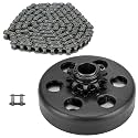 Go Kart Clutch 3/4 Bore 10T with #40/41/420 Chain, for Predator 212 Centrifugal Clutch Fit for Minibike MB165 &amp; MB200 and Honda Cloned Engines GC160, GC190, GX120, GX140, GX160, GX200. Up to 2-6.5HP