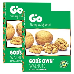 go kashmiri extra light broken walnut kernels without shells 500g 2x250g