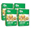 Go Organic Extra Light Broken Walnut Kernels(Vacuum Packed) 1 kg- Pack of 4 Each 250gm