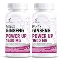 GOA NUTRITIONS Triple Ginseng Tablets for Men 1500mg - Korean Panax, Siberian &amp; American Ginseng with Ginkgo Biloba | Energy &amp; Stamina Support | 120 Tablets