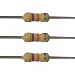branded carbon film resistor 14 watt tolerance 5 - pack of 20pcs 47k ohms