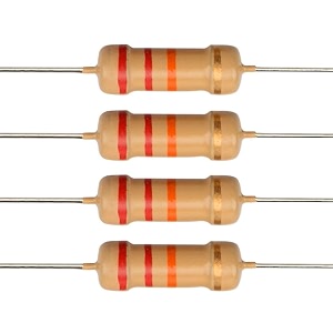 branded carbon film resistor 14 watt tolerance 5 - pack of 20pcs 22k ohms