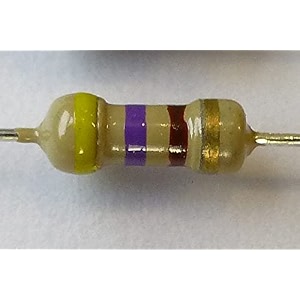 branded carbon film resistor 14 watt tolerance 5 - pack of 20pcs 470e ohms